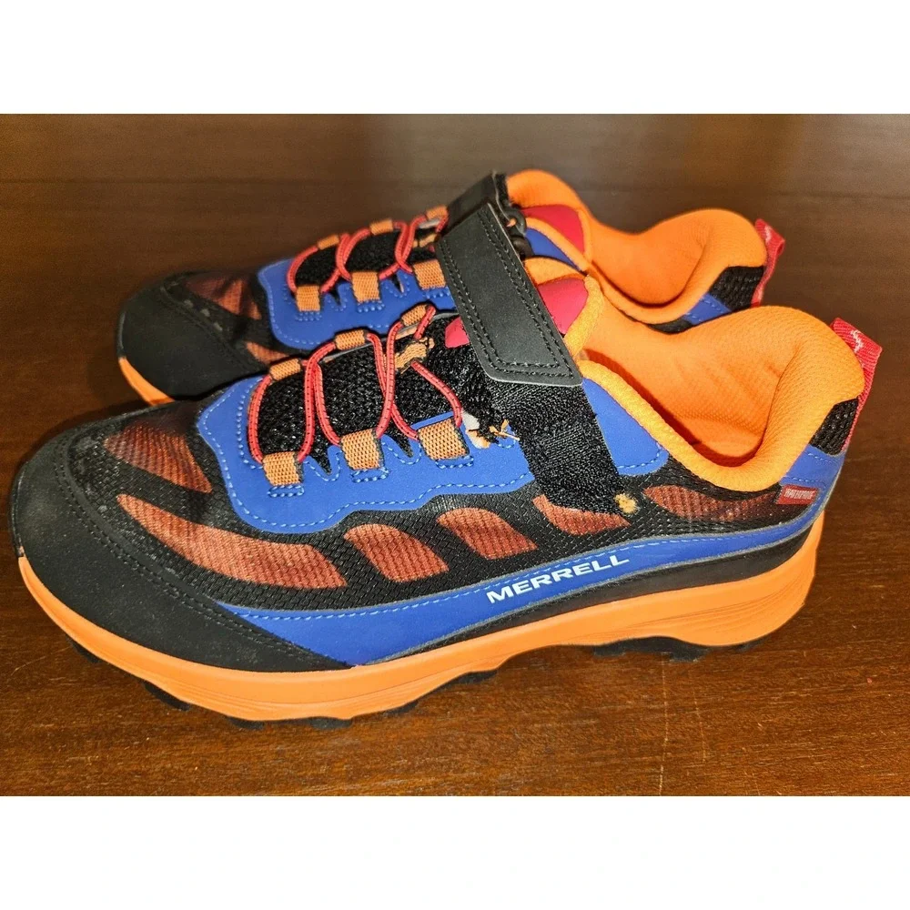 Merrell Moab Speed low waterproof shoe Size 7‎ MK267234 Blue Orange hiking